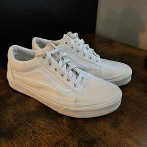 Vans Old Skool Sneakers - Womens Size 6.5 Shoes - White